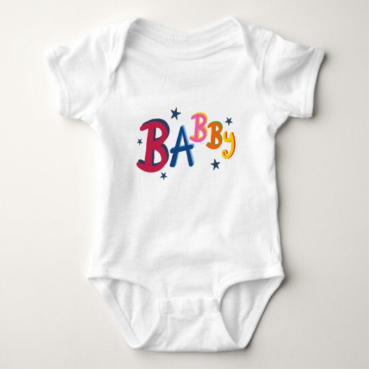 Body BABBY Black Pays Mots Bodysuit Bébé (Devant)