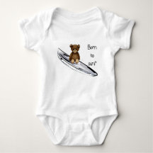 Body baby Blanc "Born to surf" met nieuw bedje