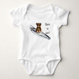 Body baby Blanc "Born to surf" met nieuw bedje Romper