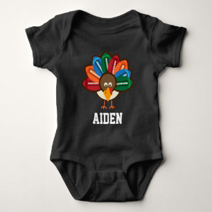 Body Baby Boy 1st Thanksgiving Football Turquie bodysui