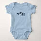 Body Baby Boy Future Pilot Airplane Aviator Minimalist  (Devant)