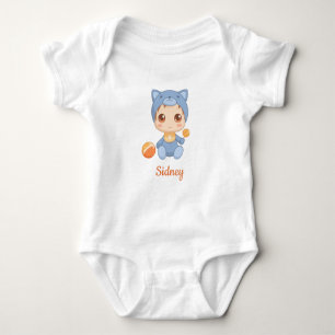 Body Baby Boy Girl Cat Nom personnalisé