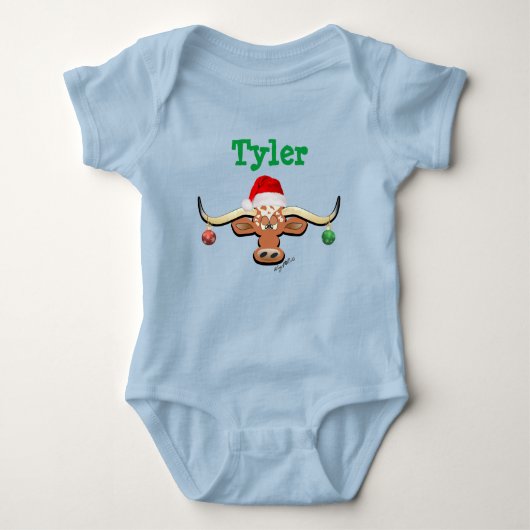 Body Baby Boy Longhorn Steer Baby Bodysuit (Devant)