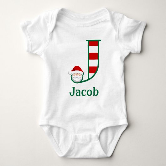 Body Baby Boy Striped Père Noël boîte de Noël (Devant)