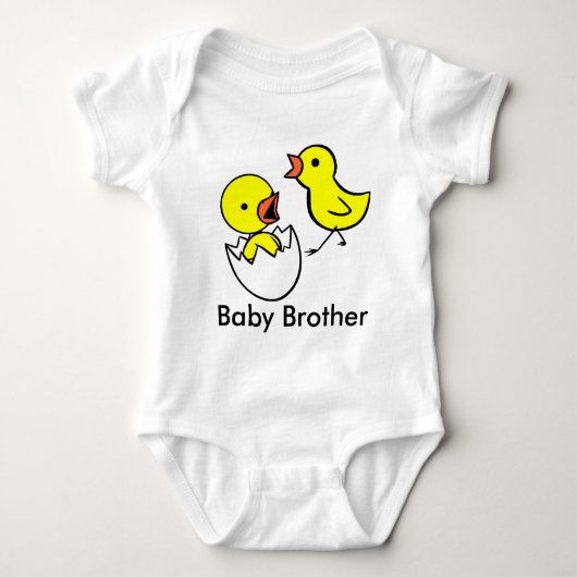 Body "Baby Brother" Cute Little Chickens Chemise bébé (Devant)