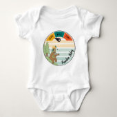 Body Baby Camp Bear, serpent, hibou Personnaliser (Devant)