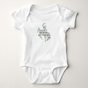 Body Baby Cowgirl rose Turquoise Bronc Rodeo Aztec West