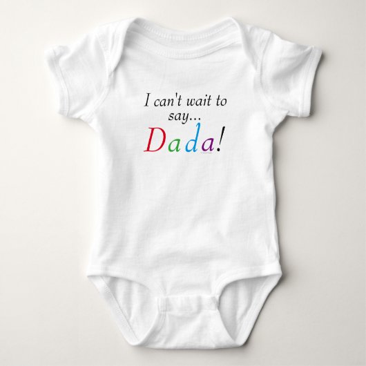 Body Baby Dada Dit Fun Infant Chemise (Devant)