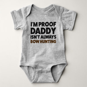 Body Baby drôle Bow Deer Chasse Jersey Bodysuit Chemise