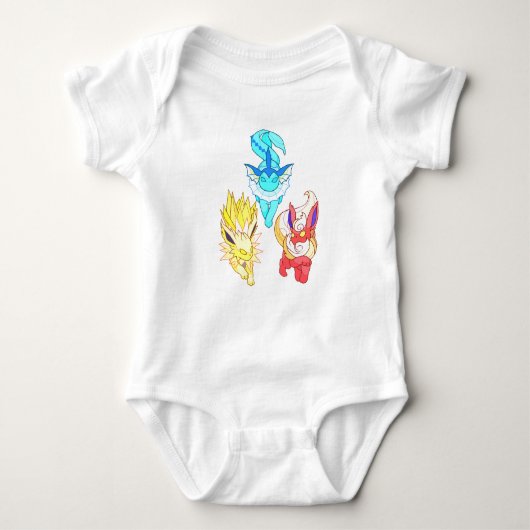Body baby Evolution evoli Pokemon Romper (Voorkant)