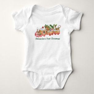 Body Baby First Christmas Gingerbread Train Candy