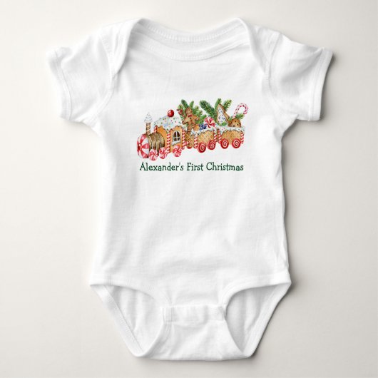 Body Baby First Christmas Gingerbread Train Candy (Devant)