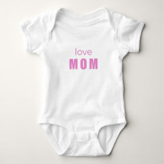 Body Baby Girl Bodysuit “Love Mom”