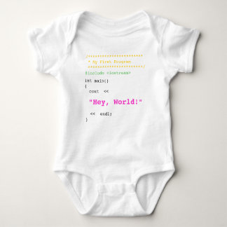 Body Baby Girl First C++ Programme