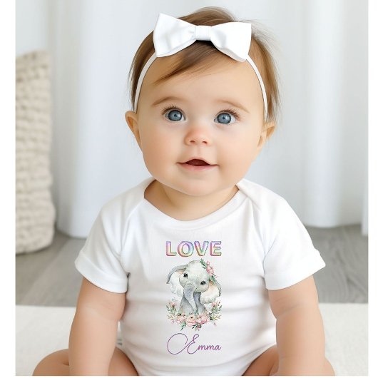 Body Baby Girl Love Name Elephant mignon