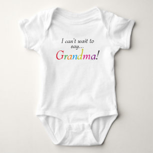 Body Baby Grand-mère dit Fun enfant Chemise