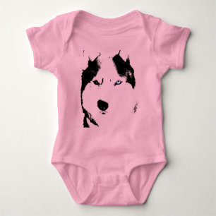 Body Baby Husky Creeper Toddler Chien Teg Chemises bio