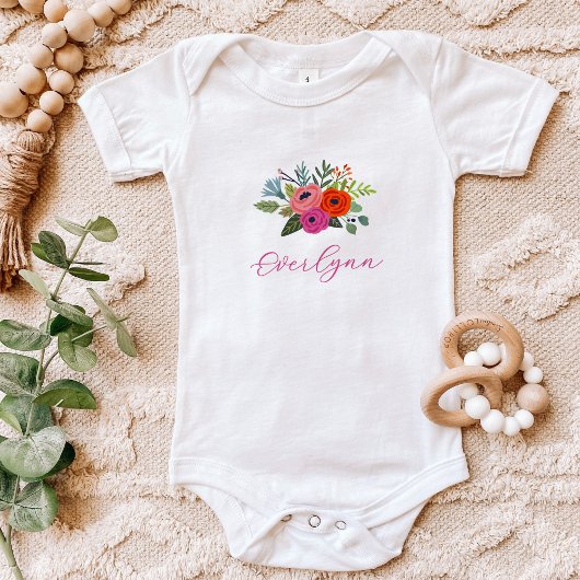 Body Baby in Bloom Baby Name Floral Clair