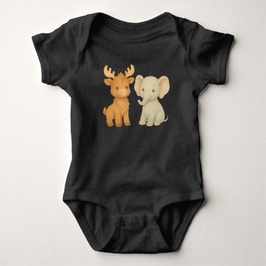 Body Baby Moose and Baby Elephant (Devant)