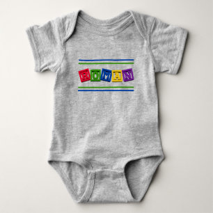 Body Baby Name Roman on Toy Blocks T-Shirt