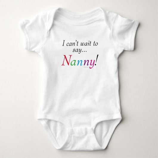 Body Baby Nanny dit Fun Infant Chemise (Devant)