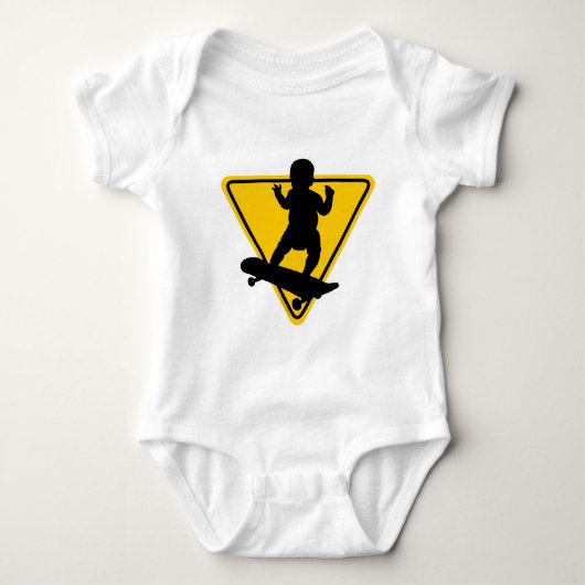 Body Baby on (Patinage) Board Baby Bodysuit (Devant)