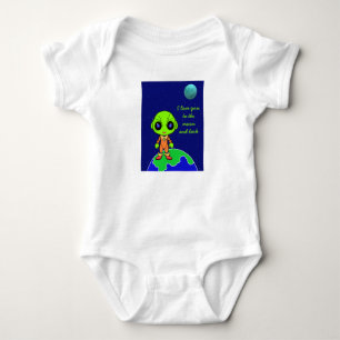 Body Baby one-piece avec alien et lune par Jo Images