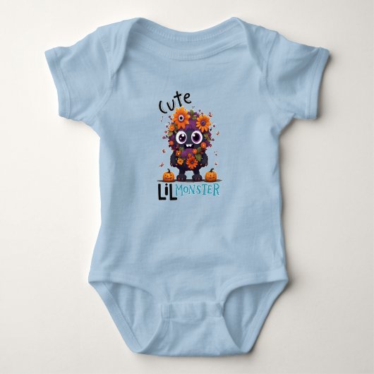 Body Baby one piece mignon petit monstre thème (Devant)