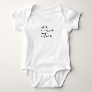 Body Baby Romper - Milk, Snuggle, Nap, Repeat