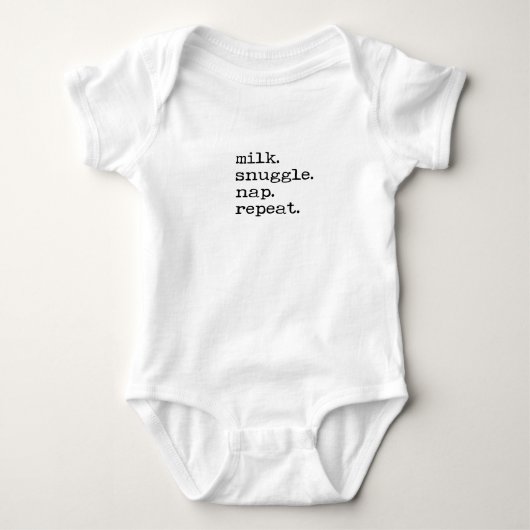 Body Baby Romper - Milk, Snuggle, Nap, Repeat (Devant)