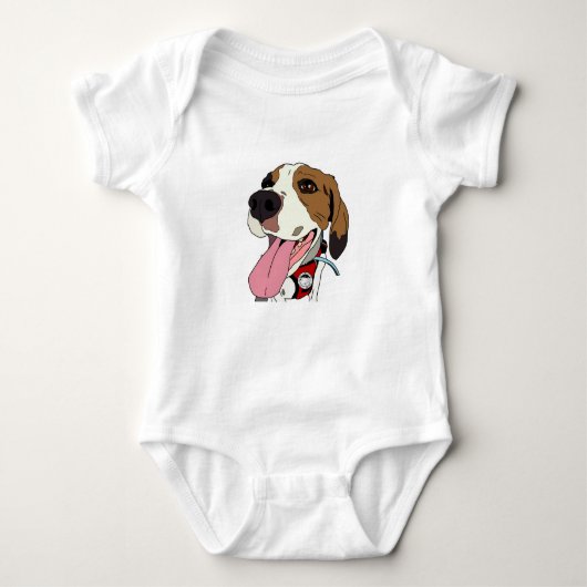 Body Baby Shirt Beagle Bailey (Devant)