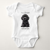 Baby shower Cute Labradoodle Puppy - Je suis un Do