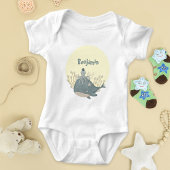 Body Baby shower de pieuvre de baleine marine douce