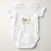 Body Baby shower de pieuvre de baleine marine douce (Dos)