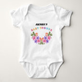 Body Baby shower floral rose doux (Devant)