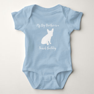 Body Baby shower français de Bulldog Frenchie Blue
