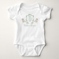 Baby Shower Garçon Fleur de Stork Vert Préparé Sud