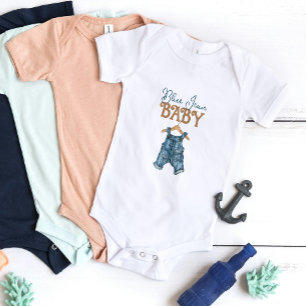 Body Baby shower moderne Denim Boy Blue Jean