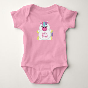 Body Baby shower Unicorne rose