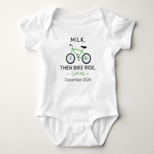 Body Baby-Showing Cycliste Lait Puis Tour à Vélo - Cycl