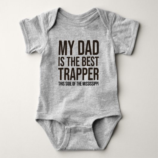 Body Baby Trapping Jersey Bodysuit Chemise de papa (Devant)