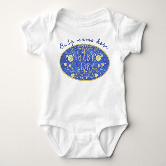 Body Baby Vintage Libra zodiac personnalisé (Devant)