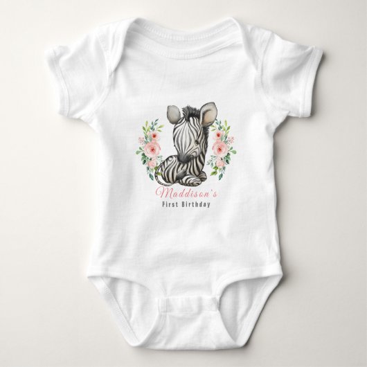 Body Baby Zebra Baby Bodysuit (Devant)