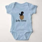 Body Babysaurus Shirt, Baby Saurus Bodysuit, Grossesse (Devant)