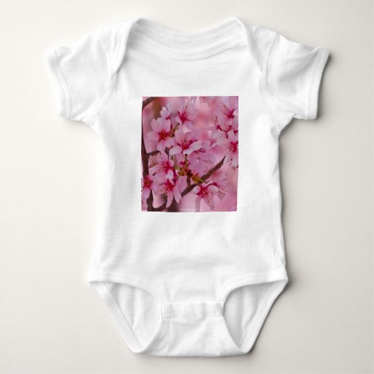 Body Baigné dans les fleurs de cerisier japonaises rose (Devant)