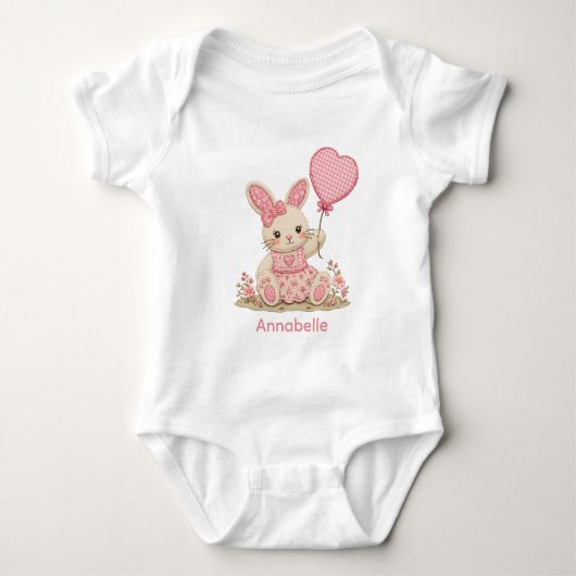 Body Ballon de lapin rose (Devant)