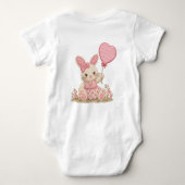 Body Ballon de lapin rose (Dos)