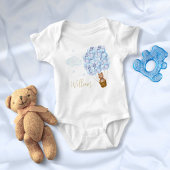 Body Ballons Bleus Ours Teddy Script Or