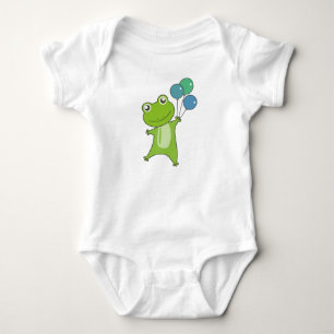 Body Ballons Verts Drôles Animaux Enfants Grenouille
