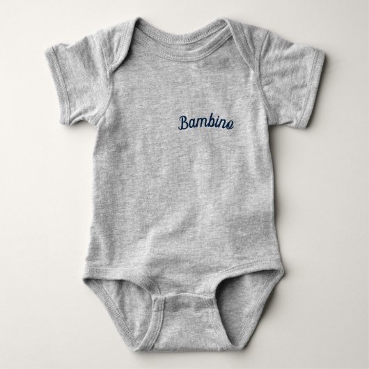 Body Bambino / 'Baby Boy' Mammaprada Bodysuit, Gris (Devant)